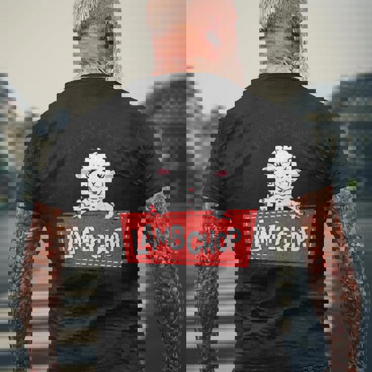 ラムチョップ ヴィンテージ ポケットヒット メンズTシャツ バックプリント 高齢者への贈り物