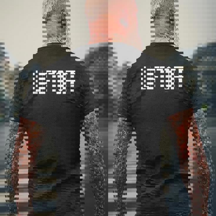 リフトオフ メンズTシャツ バックプリント 高齢者への贈り物