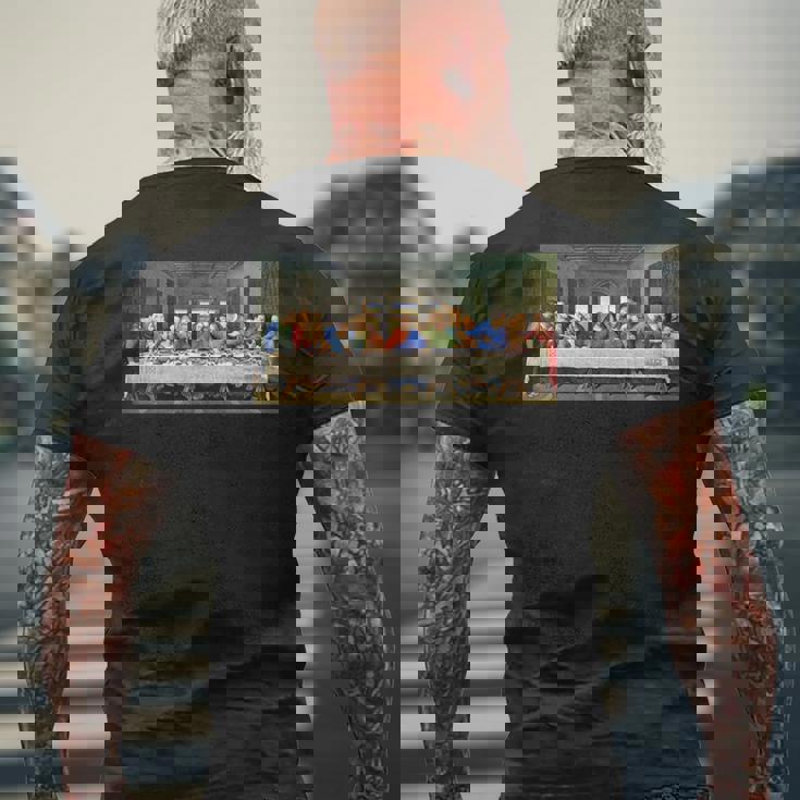 レオナルド・ダ・ヴィンチによる最後の晩餐1495 長袖tシャツ メンズTシャツ バックプリント 高齢者への贈り物