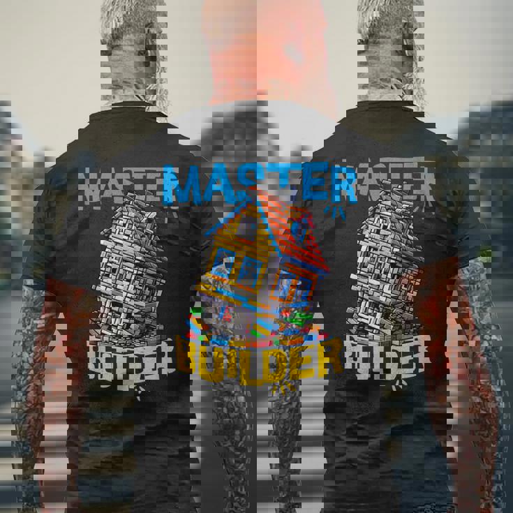 レゴのレンガ造りマスタービルダー面白い曲がった家。 長袖tシャツ メンズTシャツ バックプリント 高齢者への贈り物