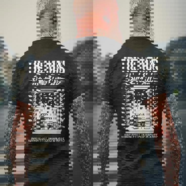 レトロ 疲れたママ ブッククラブ 本っぽい Booktrovert メンズTシャツ バックプリント 高齢者への贈り物