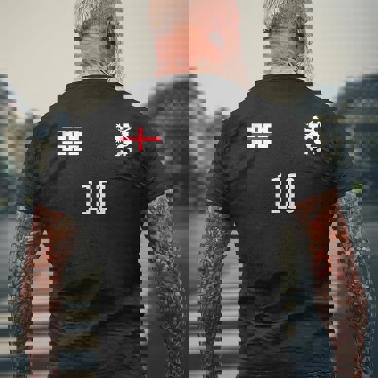 レトロなイングランド サッカー メンズTシャツ バックプリント 高齢者への贈り物