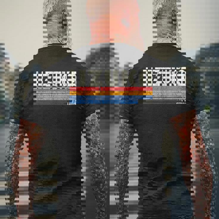 レトロヴィンテージ 70年代80年代スタイル 飯塚、日本 メンズTシャツ バックプリント 高齢者への贈り物