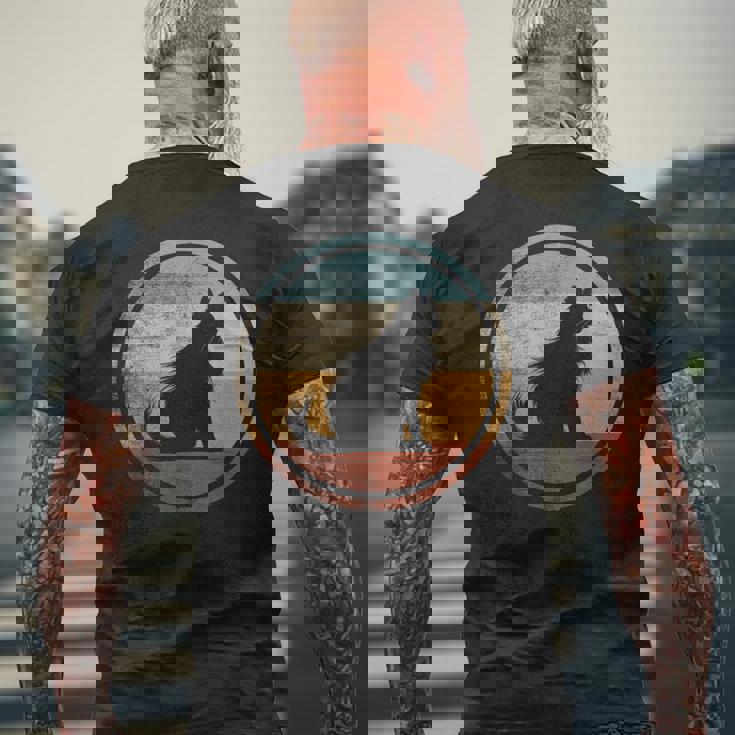 レトロヴィンテージデザインのターキッシュアンゴラ猫 メンズTシャツ バックプリント 高齢者への贈り物