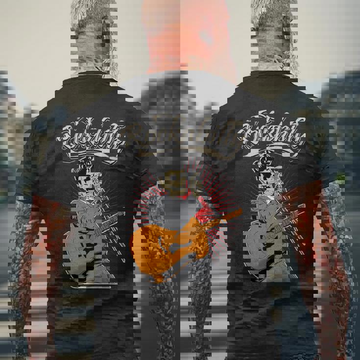 ロカビリー ピンナップ ホットロッド オールドスクール ロカビリー 長袖tシャツ メンズTシャツ バックプリント 高齢者への贈り物