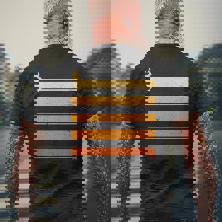 ロングコーギー犬カーディガン ウェルシュコーギー犬ギフト 長袖tシャツ メンズTシャツ バックプリント 高齢者への贈り物