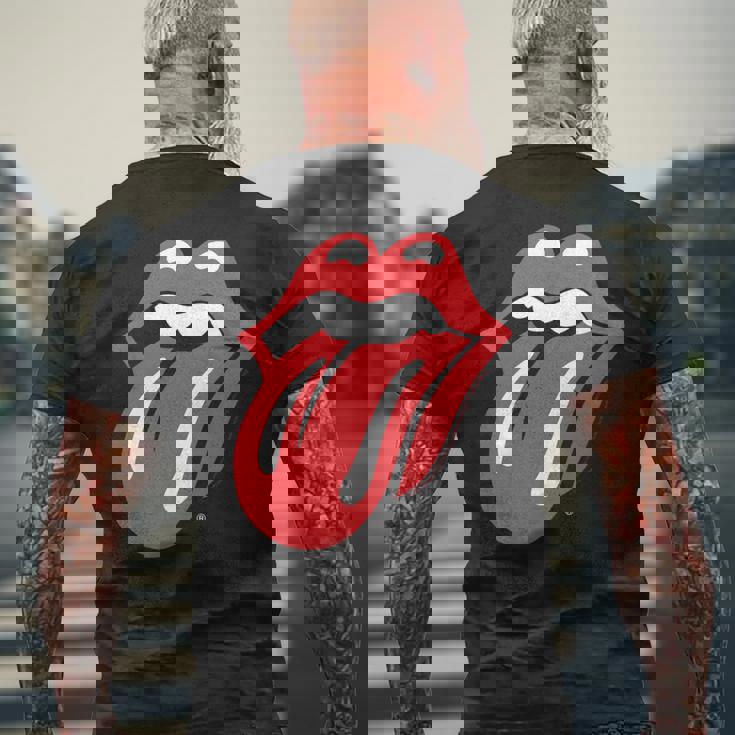 ローリングストーンズ 公式クラシックタン 長袖tシャツ メンズTシャツ バックプリント 高齢者への贈り物