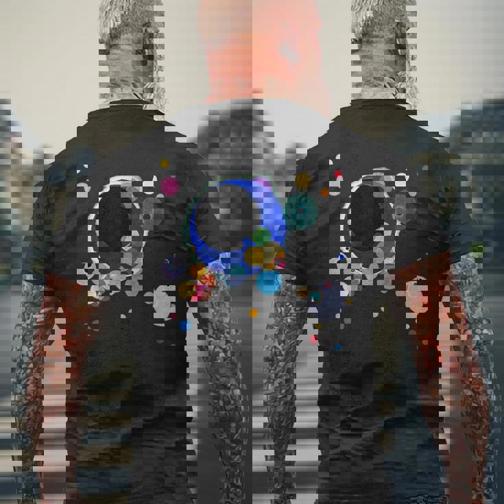 ワシリー・カンディンスキーによるいくつかの円 1926 メンズTシャツ バックプリント 高齢者への贈り物