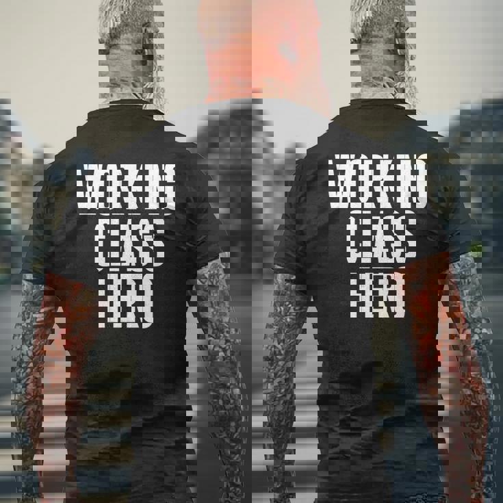 ワーキングクラスヒーロー 長袖tシャツ メンズTシャツ バックプリント 高齢者への贈り物