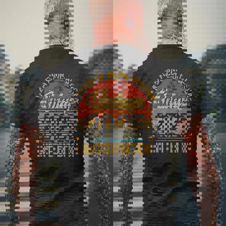 ヴィンテージ 1 誕生日 デコレーション メンズ 1歳 2025 1歳の誕生日 メンズTシャツ バックプリント 高齢者への贈り物