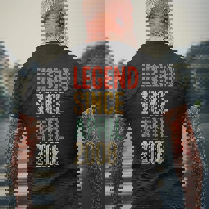 ヴィンテージ 18歳の誕生日デコレーション メンズ 18歳 2008年 18歳の誕生日 メンズTシャツ バックプリント 高齢者への贈り物