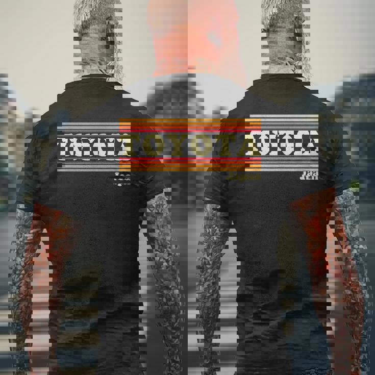 ヴィンテージ 80年代 トヨタ 日本 レトロ グラフィック メンズTシャツ バックプリント 高齢者への贈り物