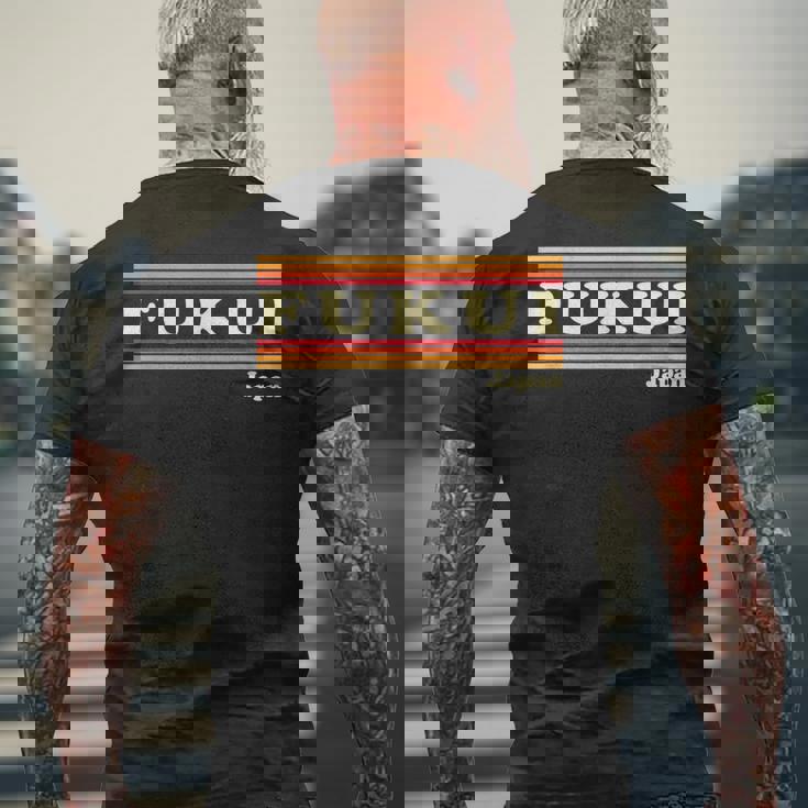 ヴィンテージ 80年代 福井 日本 レトロ グラフィック メンズTシャツ バックプリント 高齢者への贈り物