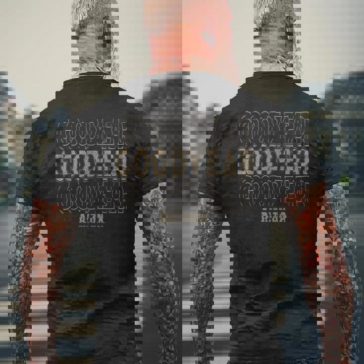 ヴィンテージ グッドイヤー アリゾナ メンズTシャツ バックプリント 高齢者への贈り物