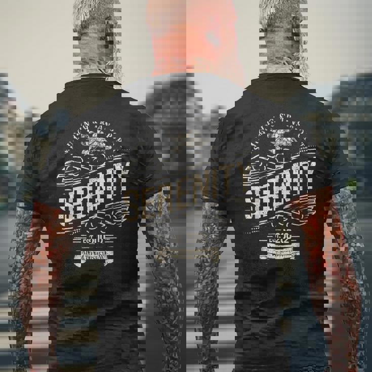 ヴィンテージ セレニティ 密輸 ホタル メンズTシャツ バックプリント 高齢者への贈り物