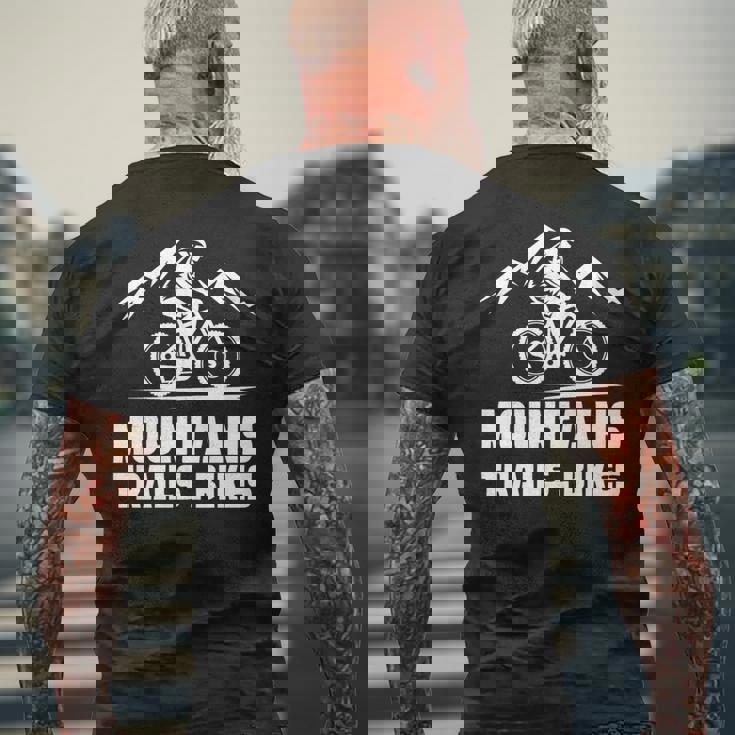 ヴィンテージ マウンテンバイク メンズ レディース バイカー Mtb トレイルバイク 長袖tシャツ メンズTシャツ バックプリント 高齢者への贈り物