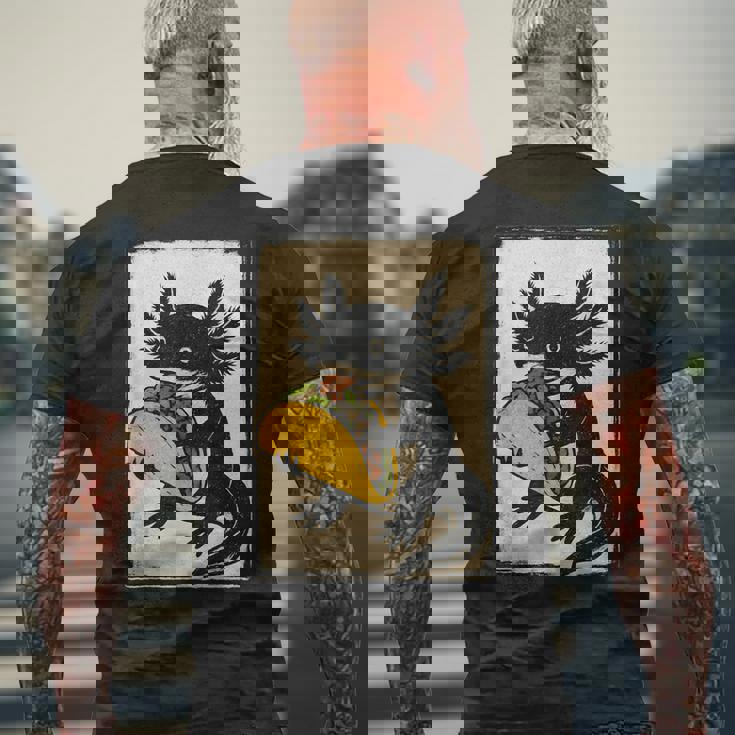 ヴィンテージ リノカット Axolotl タコサラマンダー 民芸品 メンズTシャツ バックプリント 高齢者への贈り物