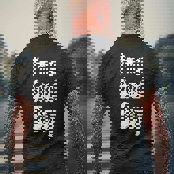 ヴィンテージ レトロ 60年代 I'm A Good Boy メンズTシャツ バックプリント 高齢者への贈り物