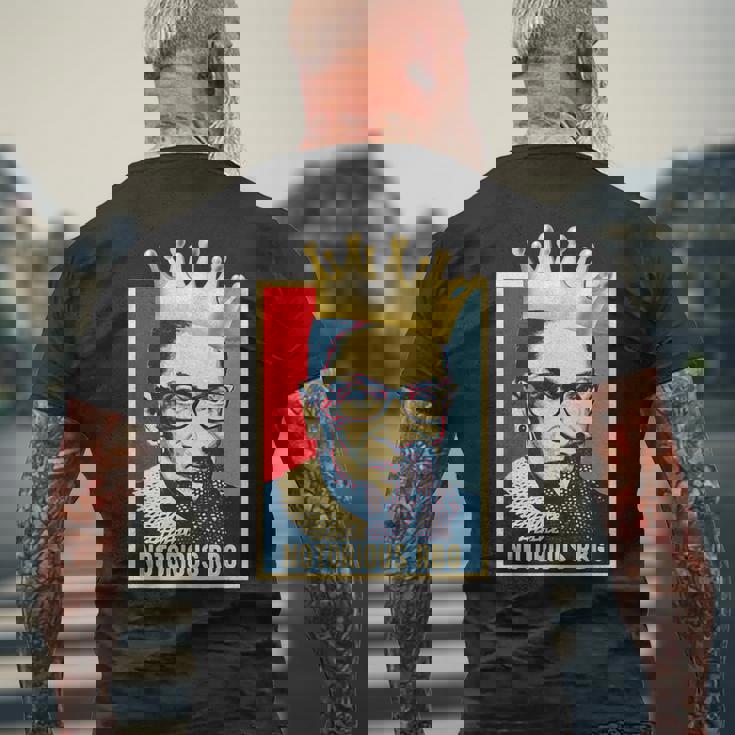 ヴィンテージ・ノトーリアス Rbg-ルース・ベイダー・ギンズバーグ・コート メンズTシャツ バックプリント 高齢者への贈り物