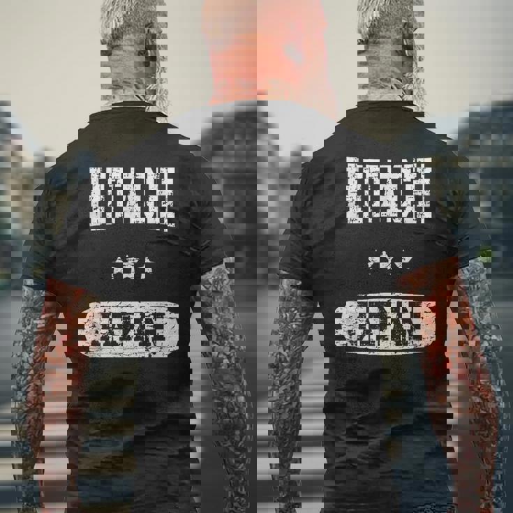 ヴィンテージ日立 メンズTシャツ バックプリント 高齢者への贈り物