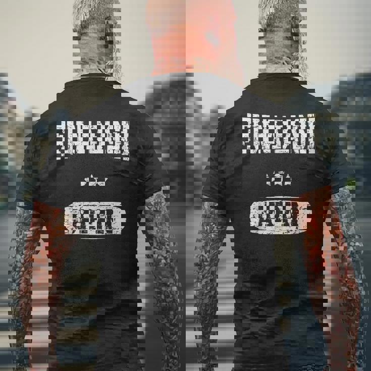 ヴィンテージ風船橋 メンズTシャツ バックプリント 高齢者への贈り物