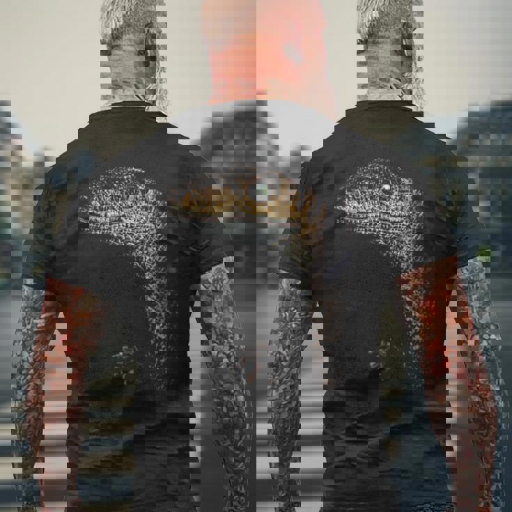 ヴェロキラプトル恐竜狩りリアルなグラフィックデザイン 長袖tシャツ メンズTシャツ バックプリント 高齢者への贈り物