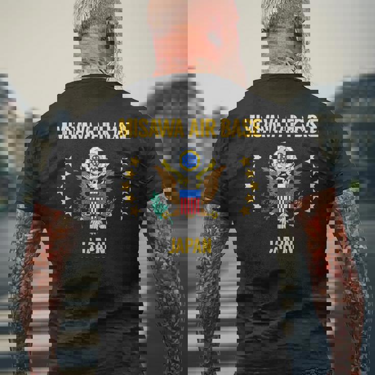 三沢空軍基地 メンズTシャツ バックプリント 高齢者への贈り物