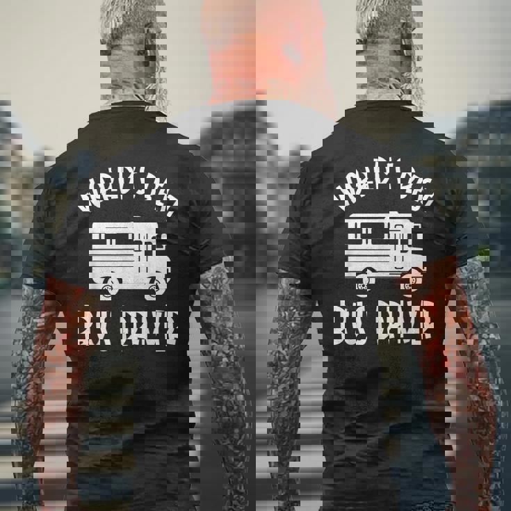 世界最高のバス運転手 メンズTシャツ バックプリント 高齢者への贈り物