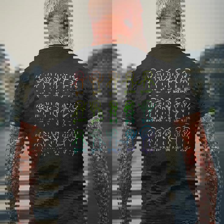 代数ダンスおかしい関数グラフ図科学数学方程式 長袖tシャツ メンズTシャツ バックプリント 高齢者への贈り物