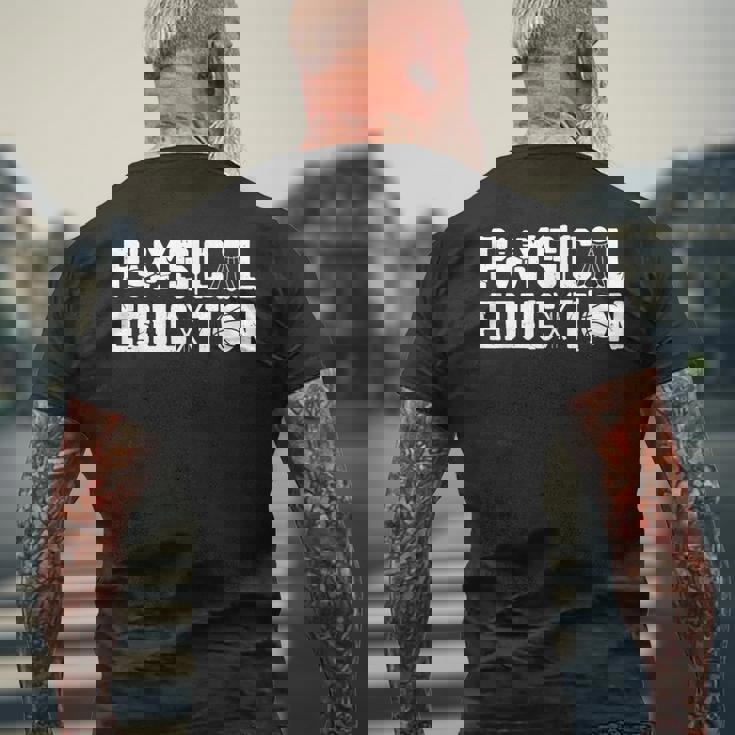 体育シャツスポーツコーチジム体育教師ギフト メンズTシャツ バックプリント 高齢者への贈り物