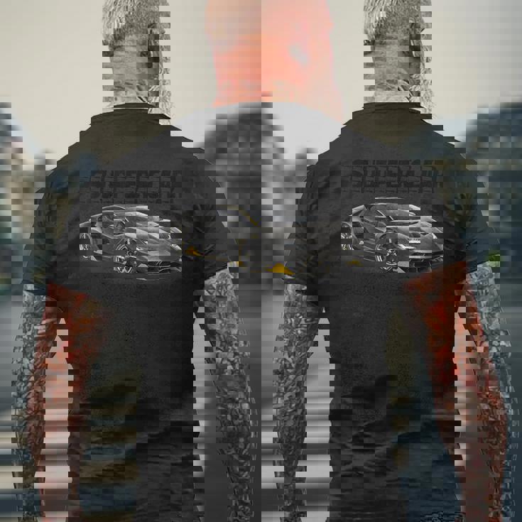 偉大なイタリアのスー メンズTシャツ バックプリント 高齢者への贈り物