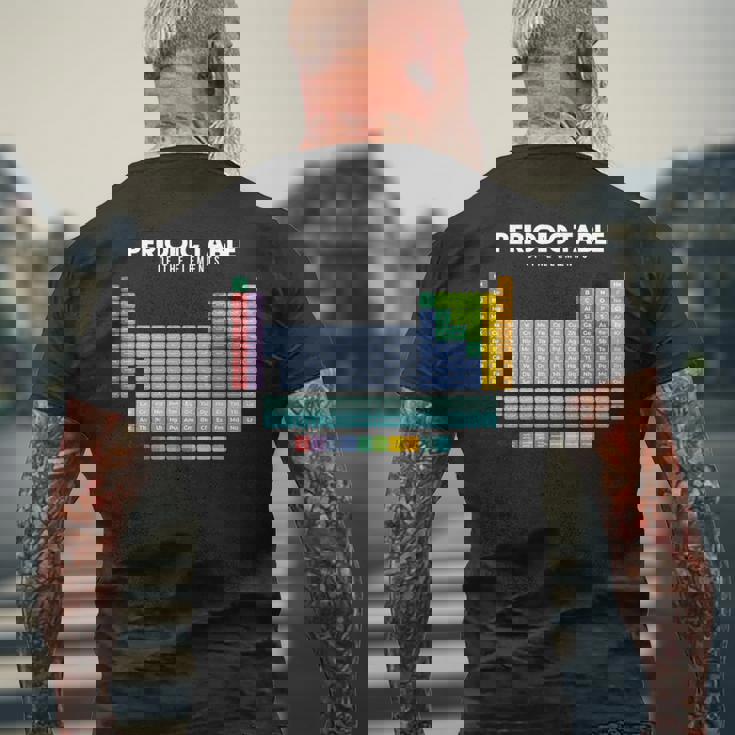 元素周期表 化学 長袖tシャツ メンズTシャツ バックプリント 高齢者への贈り物