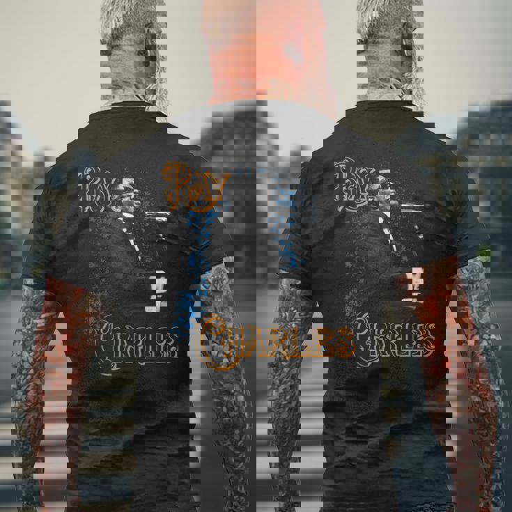 公式レイ・チャールズ・ジャズ・マーチ -Eated G メンズTシャツ バックプリント 高齢者への贈り物