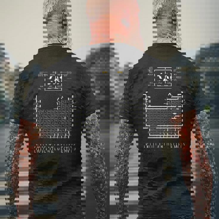 化学猫 元素周期表 長袖tシャツ メンズTシャツ バックプリント 高齢者への贈り物