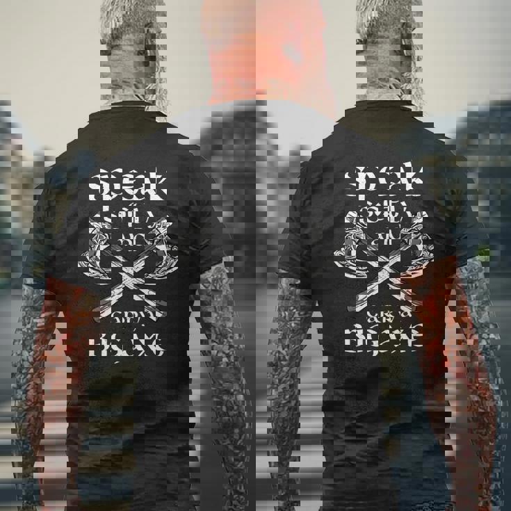 北欧戦士 衣装 バイキング 文化 バイキング 斧 北欧神話 長袖tシャツ メンズTシャツ バックプリント 高齢者への贈り物