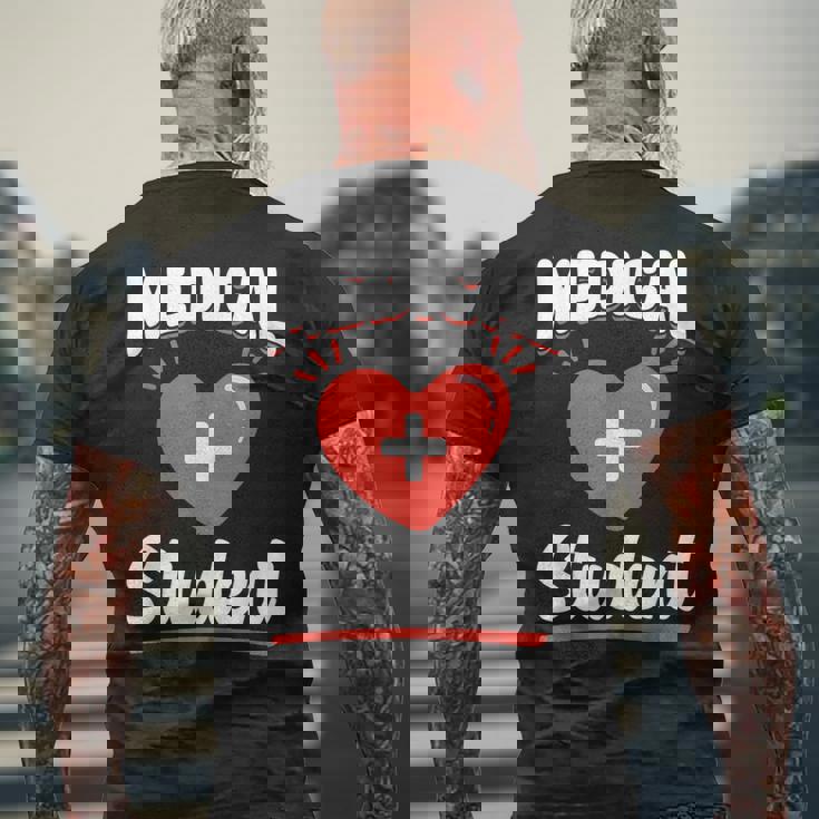 医学生 研究 大学 医学部 医学生 メンズTシャツ バックプリント 高齢者への贈り物