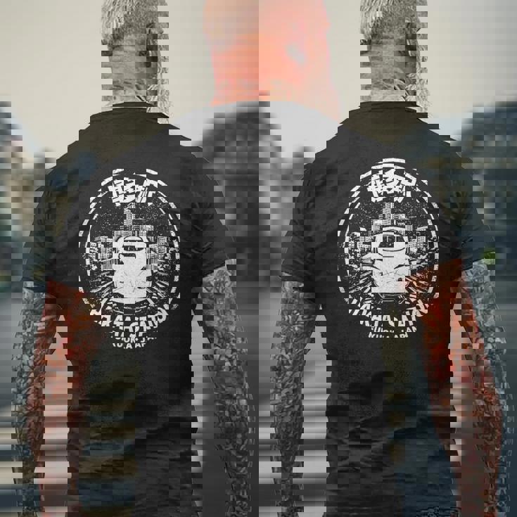 博多駅 印鑑 おたく お土産 和漢字 メンズTシャツ バックプリント 高齢者への贈り物