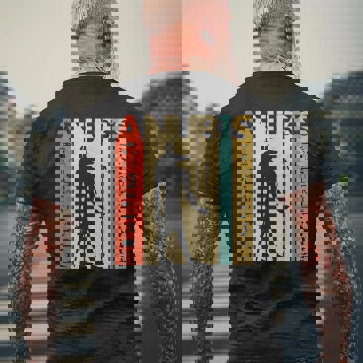 古代エジプト神アヌビスtシャツ ヒエログリフシャツギフト メンズTシャツ バックプリント 高齢者への贈り物