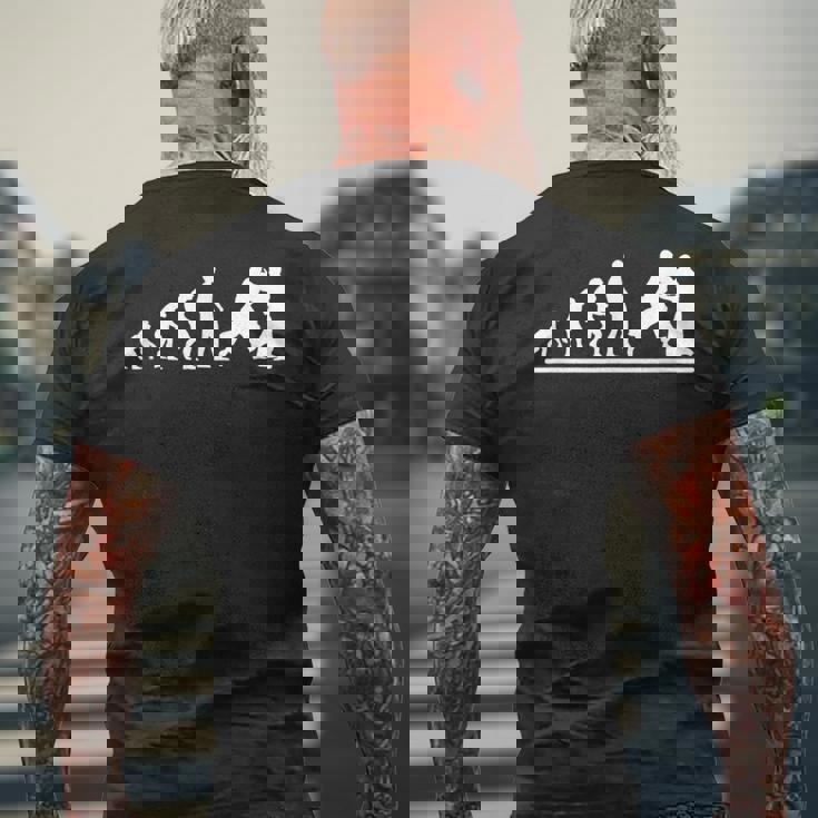 合気道 進化 男性 面白い 合気道 メンズTシャツ バックプリント 高齢者への贈り物