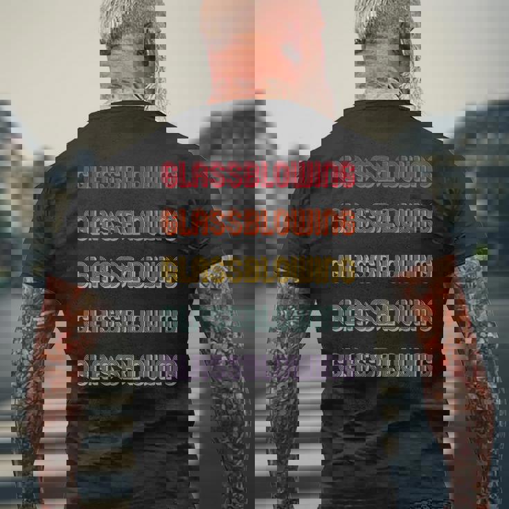 吹きガラス メンズTシャツ バックプリント 高齢者への贈り物