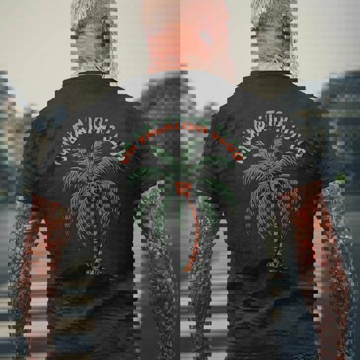 夏ビーチフェスティバル休暇夏休み Onacation Club メンズTシャツ バックプリント 高齢者への贈り物