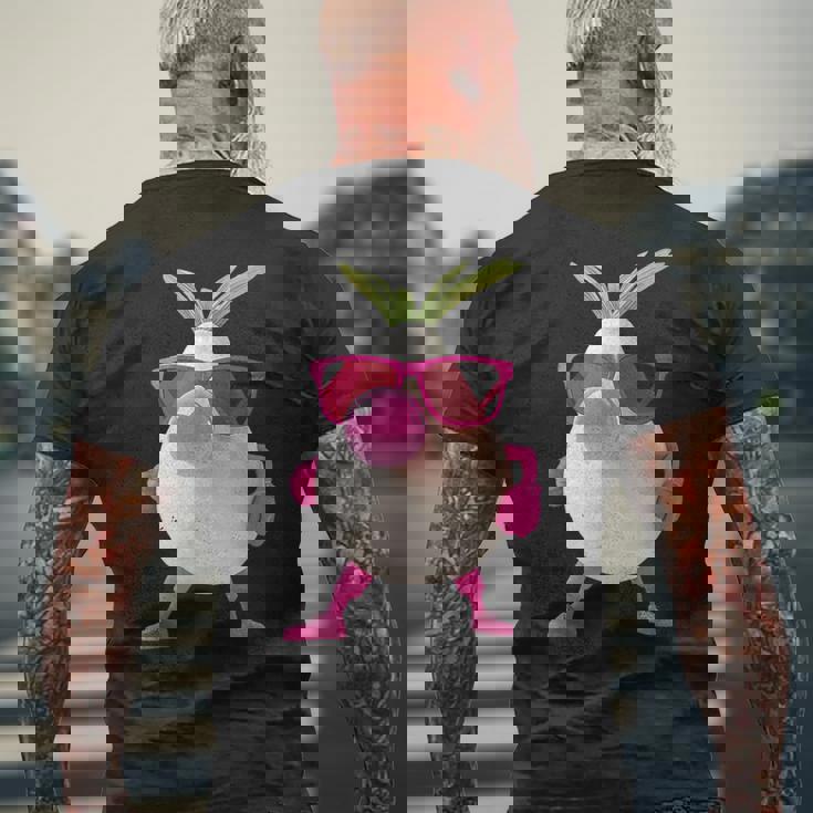 大根チューインガム メンズTシャツ バックプリント 高齢者への贈り物