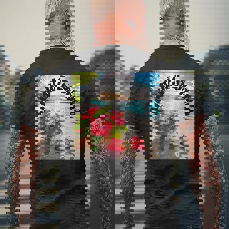 奄美大島 日本 7 メンズTシャツ バックプリント 高齢者への贈り物