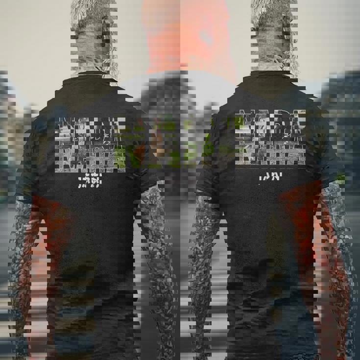 奈良県 Japan 日本の都市 奈良ヴィンテージ お土産 メンズTシャツ バックプリント 高齢者への贈り物