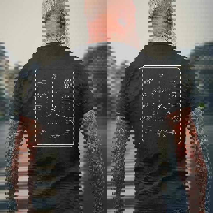 学校 時計 時間 算数 時計 数学者 式 算数 メンズTシャツ バックプリント 高齢者への贈り物