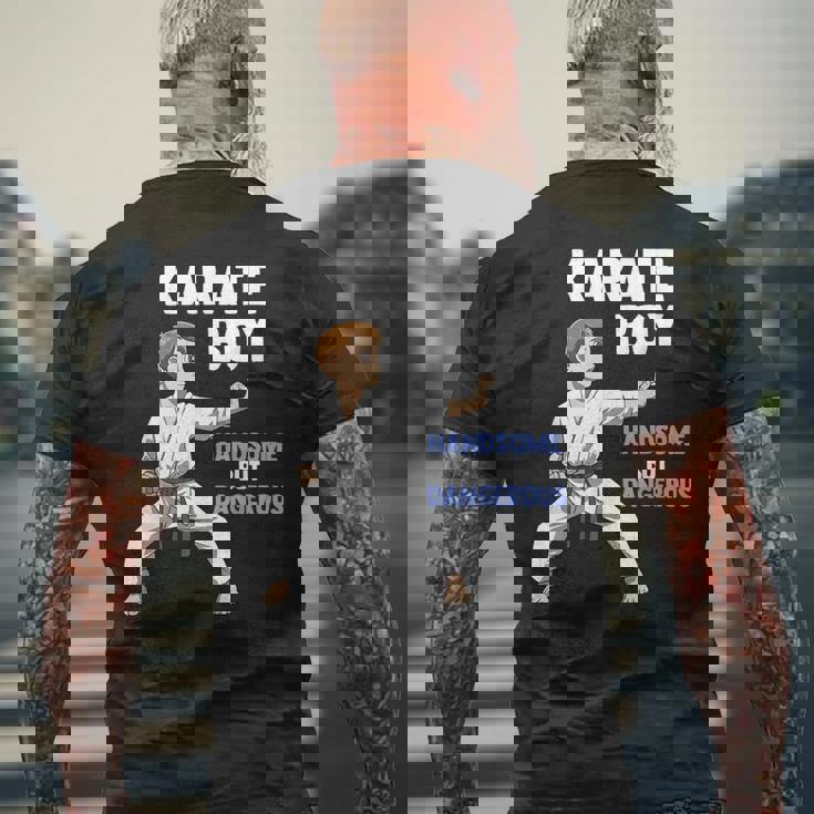 少年空手 キッズ空手ファイター格闘技 メンズTシャツ バックプリント 高齢者への贈り物