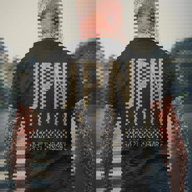 尼崎日本 メンズTシャツ バックプリント 高齢者への贈り物