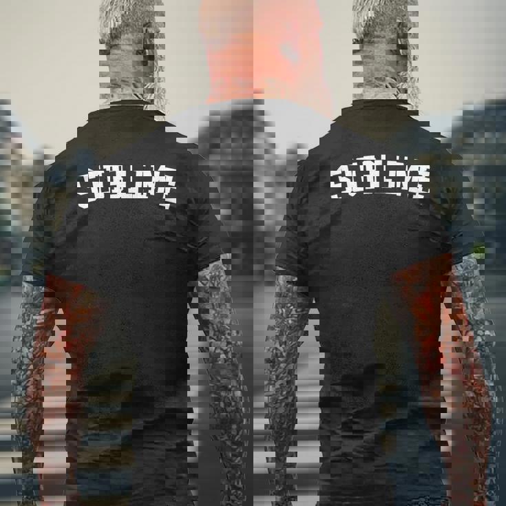 崇高な メンズTシャツ バックプリント 高齢者への贈り物