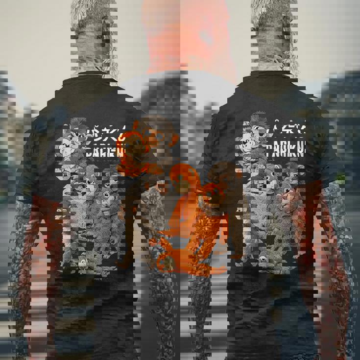 愛らしいパンチ ザモンキー マカク 日本動物園 パンチくん メンズTシャツ バックプリント 高齢者への贈り物