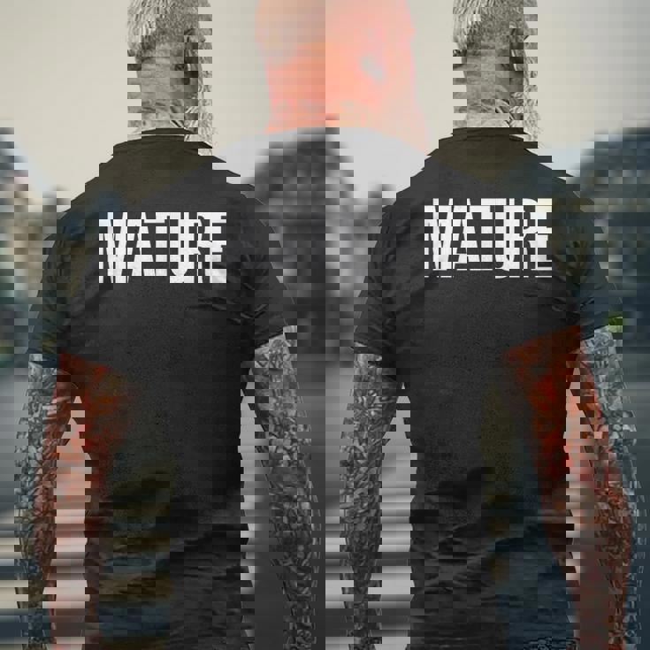 成熟 メンズTシャツ バックプリント 高齢者への贈り物